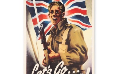 WWII "Let's Go Canada" Enlistment Poster