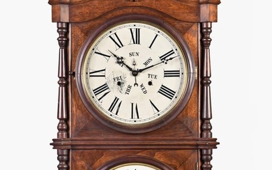Welch, Spring & Co. Auber B.W. calendar mantel clock