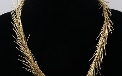 Wesley Emmons 14KY Gold Pine Needle Necklace