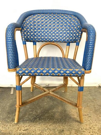 Woven Barrel Back Bistro Chair