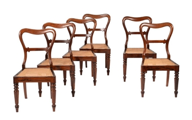 Y A set of six George IV rosewood dining chairs