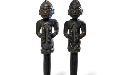 Yoruba Pair of Scepters, Nigeria