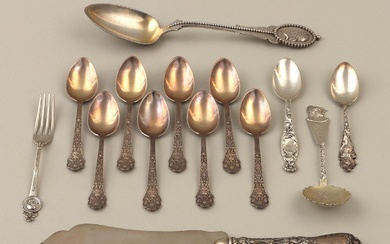 iGavel Auctions: Group of (14) sterling silver figural flatware. FR3SH.