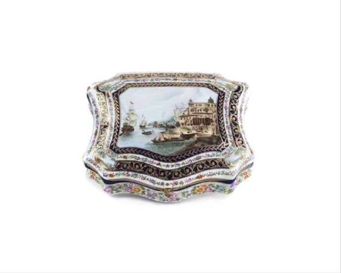 Early 20Th Century Large Sevres-Style Porcelain Box