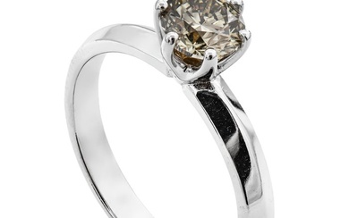 0.71 tcw Diamond Ring - 14 kt. White gold - Ring - 0.71 ct Diamond - No Reserve Price