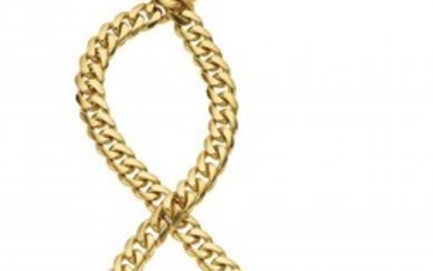 10041: Bvlgari Gold Necklace Metal: 18k gold Marked: B