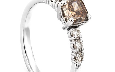1.21 tcw VS1 Diamond Ring - 14 kt. White gold - Ring - 1.00 ct Diamond - 0.21 ct Diamonds - No Reserve Price