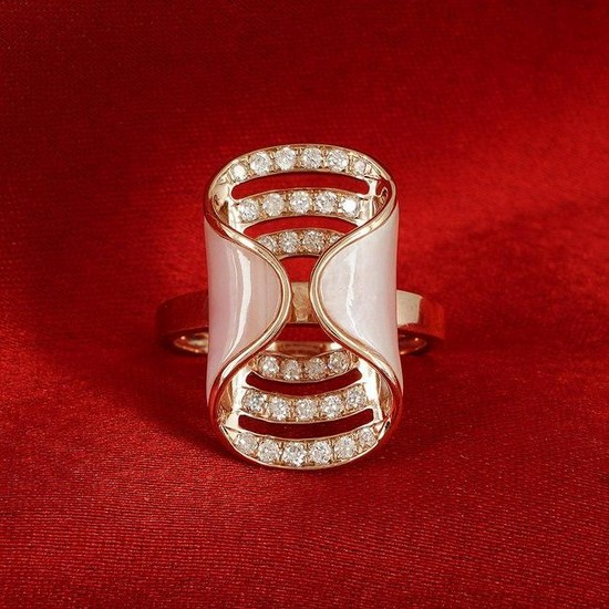 14 Rose Gold Pearl Ring