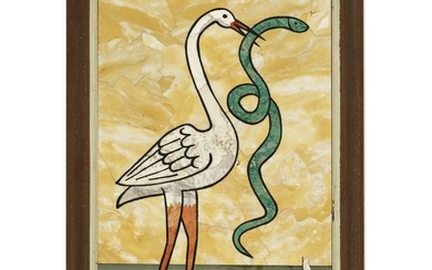 Richard Blow, Untitled (Crane with snake)