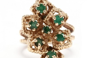 14KT Gold and Emerald Ring