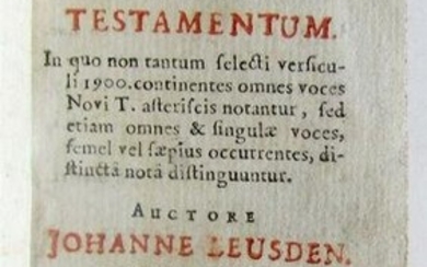 1688 GREEK BIBLE NEW TESTAMENT antique NOVUM