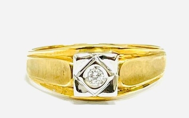 18 kt. White gold - Ring - 0.07 ct Diamond