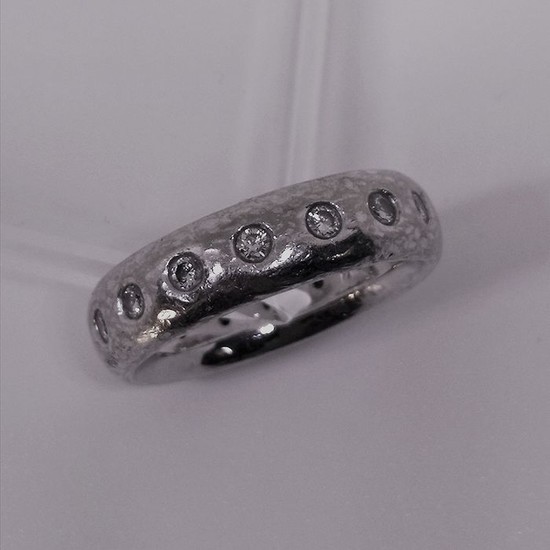 18 kt. White gold - Ring - 0.48 ct Diamond
