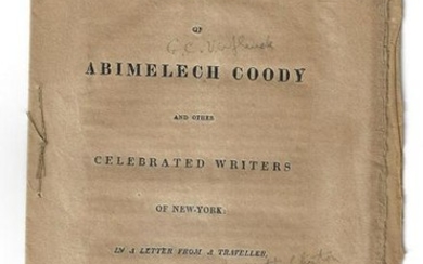 1815 Account of Abimelech Coody New-York