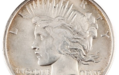 1921 Uncirculated 'High Relief' Peace Silver Dollar