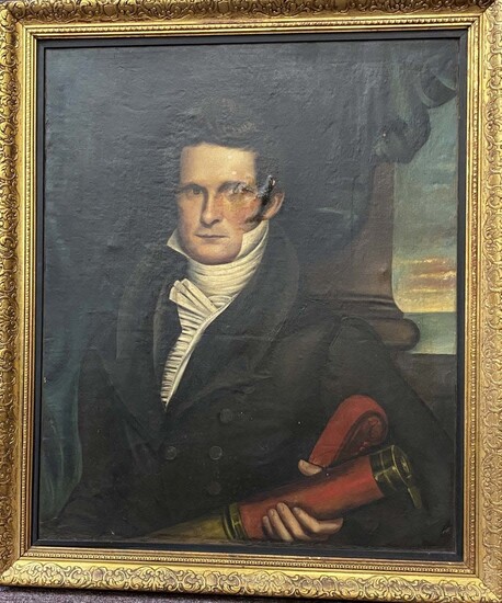 19 Century American Oil on Canvas Painting