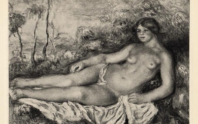 1919 RENOIR Limited Edition Engraving "Femme nue Ã‰tendue" SIGNED FRAMED