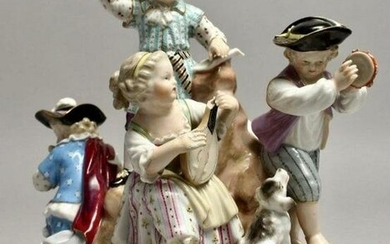 19TH C. MEISSEN MUSICAL GROUP