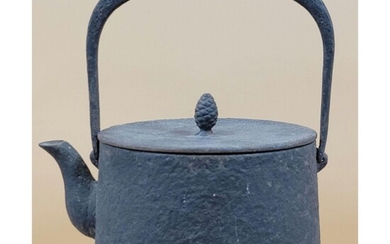 19th C Cast Iron Japanese Teapot