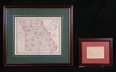 2 Maps Colton's Missouri & Wagner Indianapolis