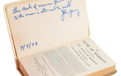 Book of Mormon Flown on Apollo 16 by John Young