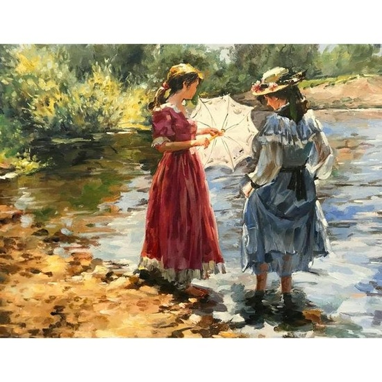 20thc Impressionist Style Oil Painting