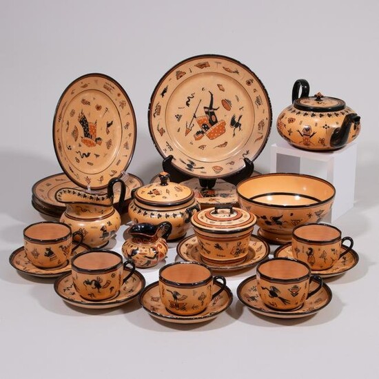 21 Piece Porcelain Tea Service Possibly by Jacob Petit