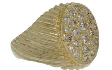 14 kt. Yellow gold - Ring - 0.50 ct Diamond