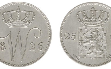 25 Cent 1826 U (Sch. 290) - a.UNC/UNC