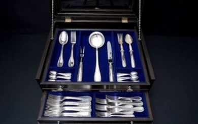 Cutlery set, 91- piece Full Cutlery Set (91) - .800 silver - RICCI & C. S.p.A. - Italy - mid 20th century