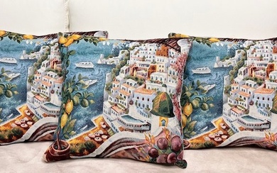 3 grandi cuscini handmade in Italy - Positano - Cushion