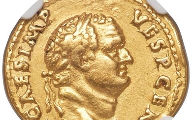 30041: Titus, as Caesar (AD 79-81). AV aureus (19mm, 7.