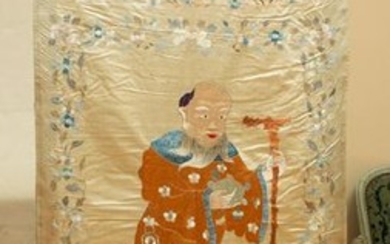 Chinese Silk Embroidery Scroll