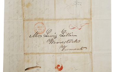 1836 Georgia Letter re Indian Wars, Gen Jesup