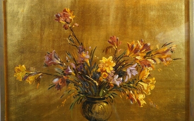 41- Pierre COMMARMOND ''Vase de fleurs sur... - Lot 41 - Siboni