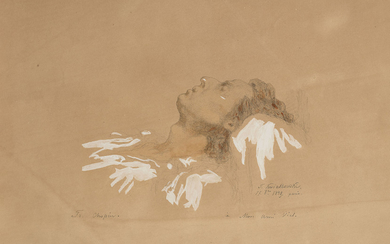 [CHOPIN, Frédéric (1810-1849)] - KWIATKOWSKI, Teofil (1809-1891), Frédéric Chopin (1810-1849) sur son lit de mort