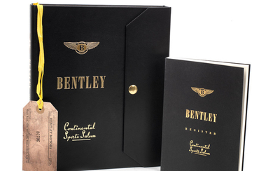 Christian Hueber & David A Sulzberger: Bentley Continental Sports Saloon; a limited 'Owners' Edition' and accompanying Bentley Register, published by Palawan Press, 2003