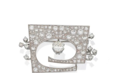 A diamond brooch