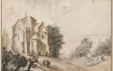 Ecole FRANCAISE du XVIIIème siècle Paysage…