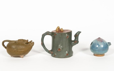 Group, Three Chinese Teapots