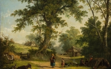 Henry & Charles Shayer (scuola inglese del XIX secolo) WANDERERS IN THE COUNTRYSIDE