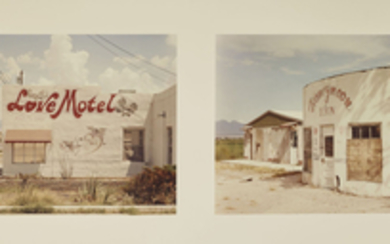 JOEL STERNFELD (NÉ EN 1944), Two Motels in Las Cruces, New Mexico, Août 1986