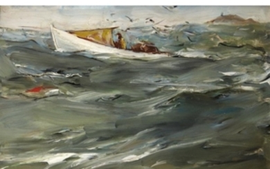 JOHN FULTON FOLINSBEE (american 1892-1972) IN ROUGH SEAS Signed...