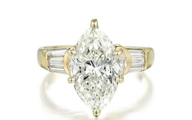 Marquise-Cut Diamond Ring
