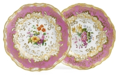 A Pair of Porcelain Plates, Imperial Porcelain Manufactory, Period of Nicholas I (1825-1855)
