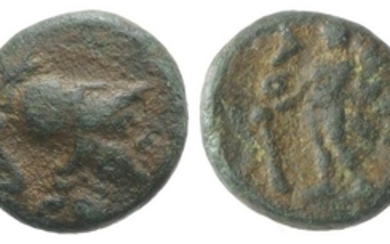 Southern Apulia, Uxentum, c. 150-125 BC. Æ (12mm, 2.09g, 12h)....
