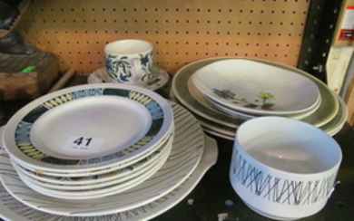 Various 1960s china including Susie Cooper, Midwinter and Homemaker.