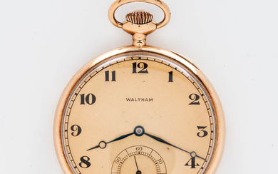 Waltham 18kt Gold "Maximus" Open-face Watch