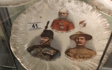 WWI plate lord Roberts , Buller, Baden Powell