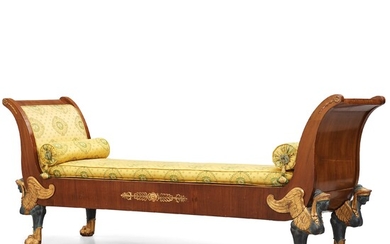 An empire /empirestyle mahogany daybed, 19th century.